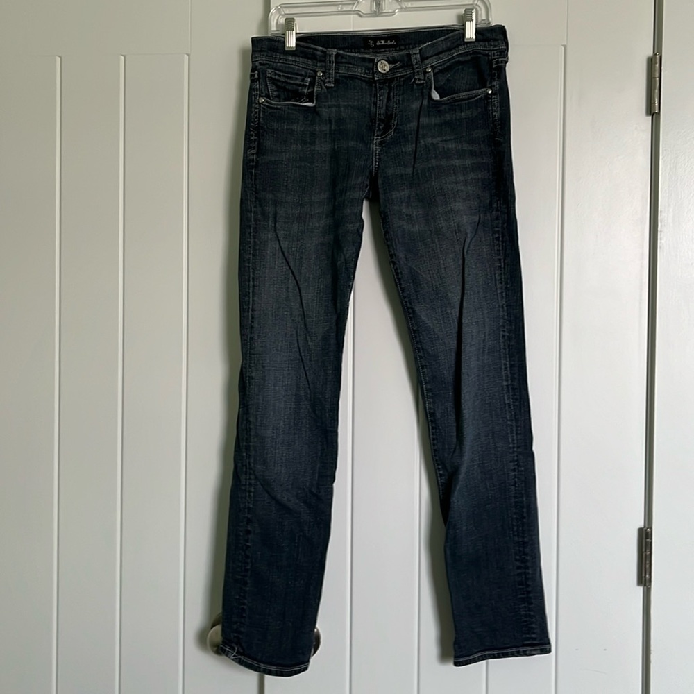 See Thru Soul Women’s 30. “Marilyn skinny” low rise. 98% cotton, 2% spandex.